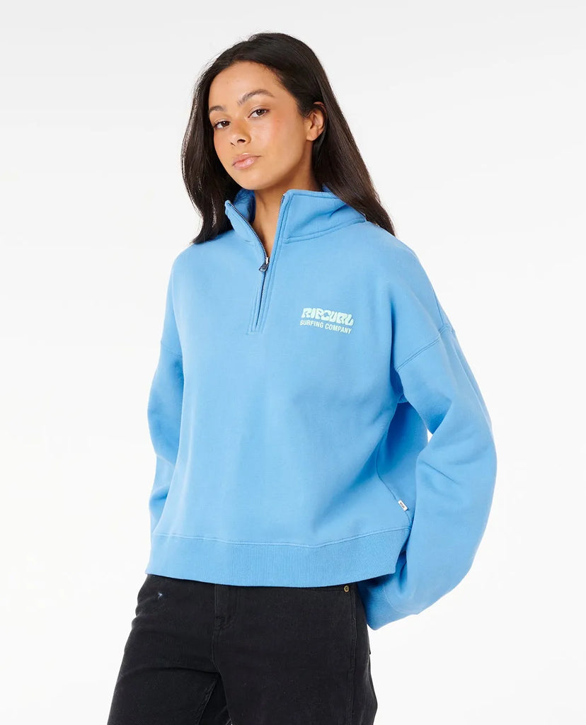 Rip Curl Womens Sweatshirt Surf Puff 1/4 Zip