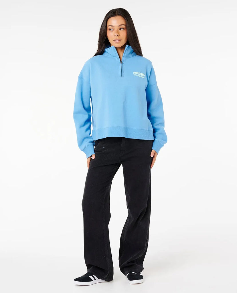 Rip Curl Womens Sweatshirt Surf Puff 1/4 Zip
