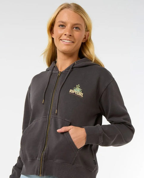 Rip Curl Womens Sweatshirt La Paloma Relaxed Zip Through