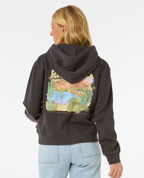 Rip Curl Womens Sweatshirt La Paloma Relaxed Zip Through