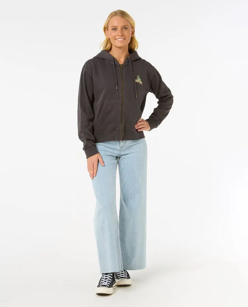 Rip Curl Womens Sweatshirt La Paloma Relaxed Zip Through