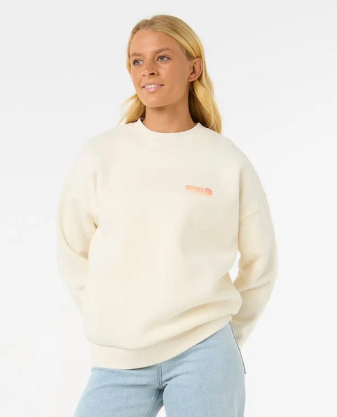 Rip Curl Womens Sweatshirt Ocean Tech Heritage Crew