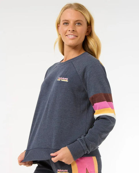 Rip Curl Womens Sweatshirt Las Dalias Raglan Crew