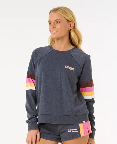 Rip Curl Womens Sweatshirt Las Dalias Raglan Crew
