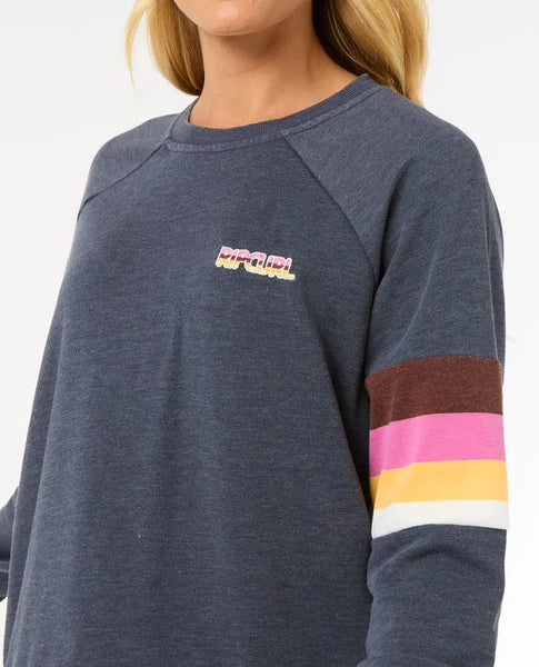 Rip Curl Womens Sweatshirt Las Dalias Raglan Crew