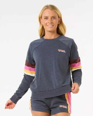 Rip Curl Womens Sweatshirt Las Dalias Raglan Crew