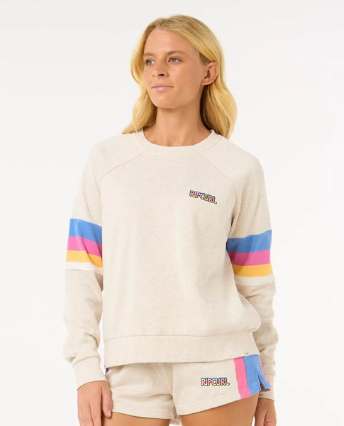 Rip Curl Womens Sweatshirt Las Dalias Raglan Crew