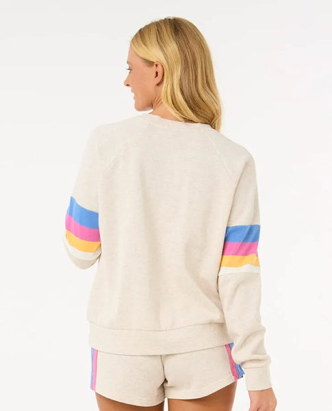 Rip Curl Womens Sweatshirt Las Dalias Raglan Crew