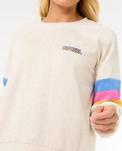 Rip Curl Womens Sweatshirt Las Dalias Raglan Crew