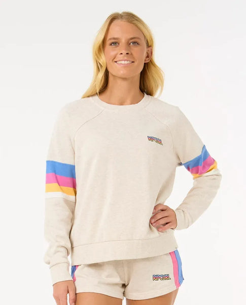 Rip Curl Womens Sweatshirt Las Dalias Raglan Crew