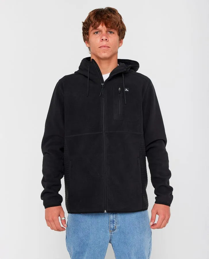 Rip Curl Mens Sweatshirt Departed Polar Fleece Zip Through Jacket