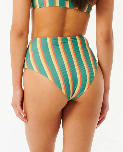 Rip Curl Womens Bikini Bottoms Brazilian Soul High Waist Good Coverage