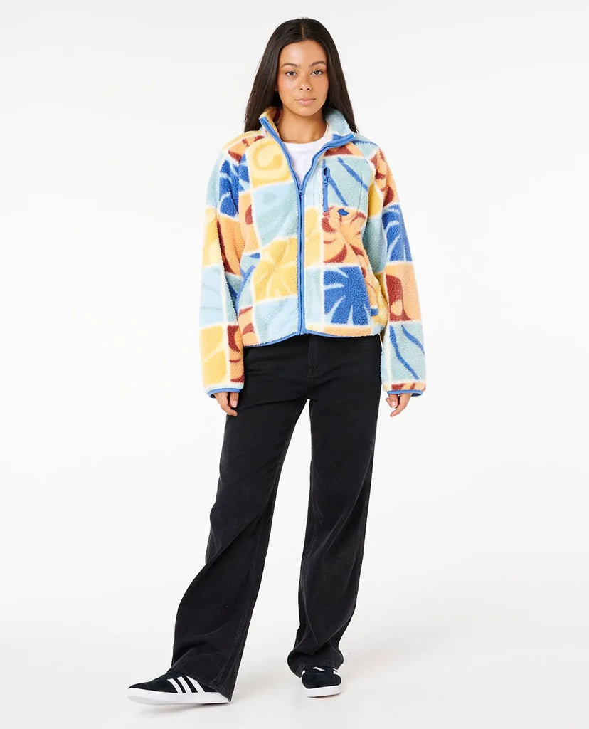 Rip Curl Womens Jacket Artist Of The Search Ty Williams Zip Through Polar Fleece