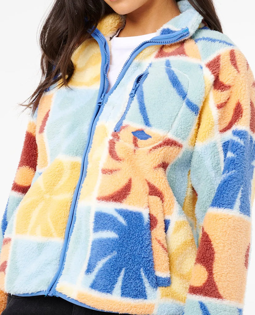 Rip Curl Womens Jacket Artist Of The Search Ty Williams Zip Through Polar Fleece