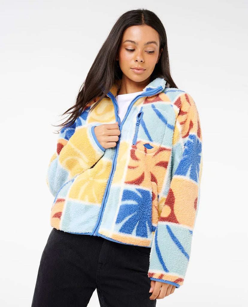 Rip Curl Womens Jacket Artist Of The Search Ty Williams Zip Through Polar Fleece