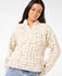 Rip Curl Womens Sweatshirt Sunset Luau 1/4 Zip Polar Fleece
