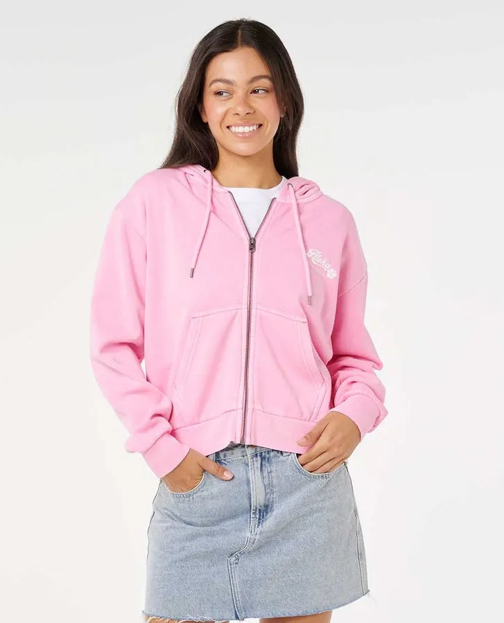 Rip Curl Womens Sweatshirt Aloha Relaxed Zip Through