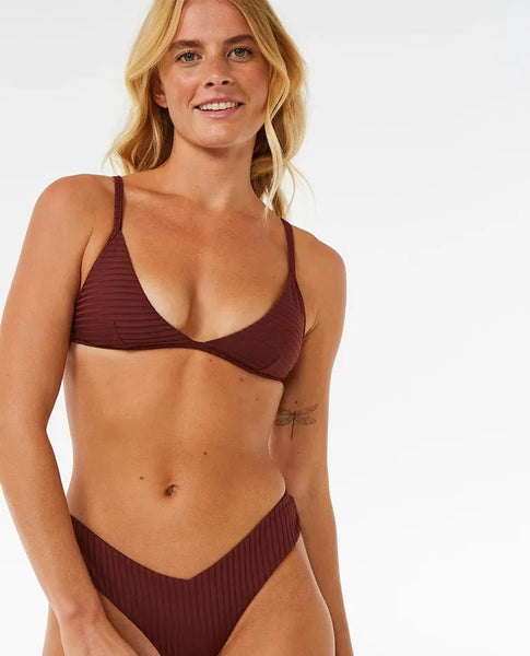 Rip Curl Womens Bikini Top Premium Surf Fixed Triangle