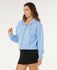 Rip Curl Womens Sweatshirt Poolside Zip Through Relaxed Hood