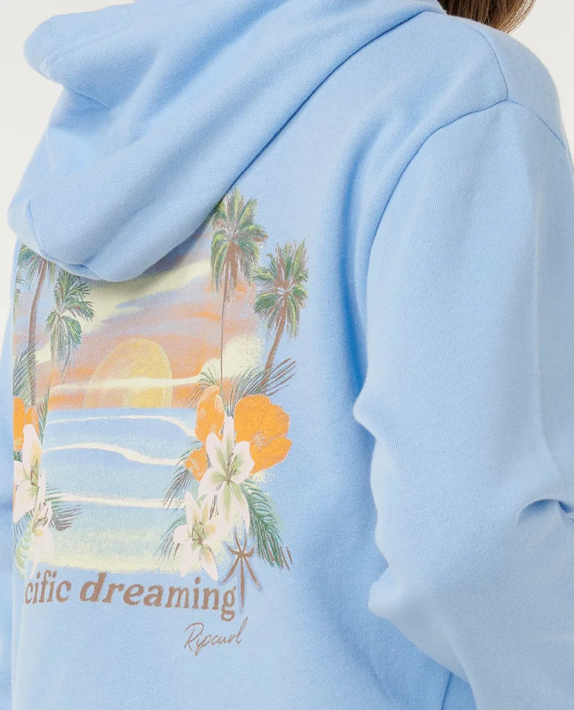 Rip Curl Womens Sweatshirt Poolside Zip Through Relaxed Hood