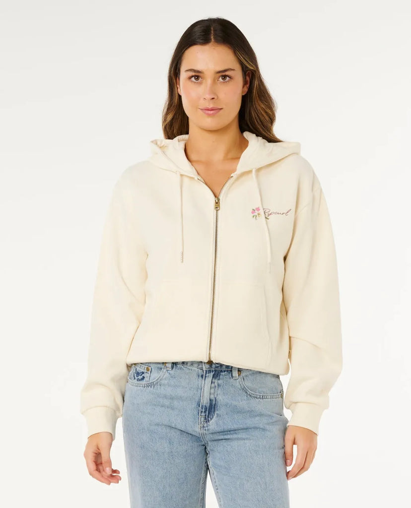 Rip Curl Womens Sweatshirt Poolside Zip Through Relaxed Hood
