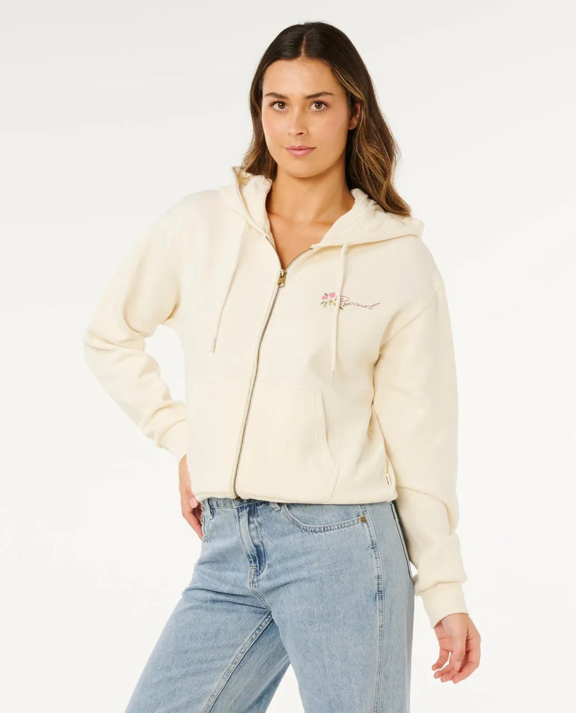 Rip Curl Womens Sweatshirt Poolside Zip Through Relaxed Hood