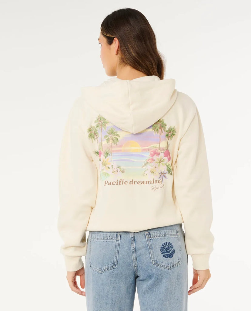Rip Curl Womens Sweatshirt Poolside Zip Through Relaxed Hood