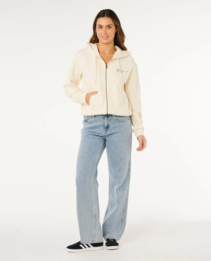 Rip Curl Womens Sweatshirt Poolside Zip Through Relaxed Hood