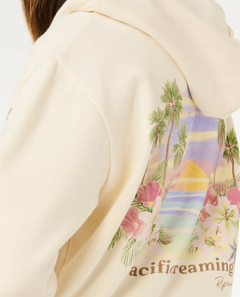 Rip Curl Womens Sweatshirt Poolside Zip Through Relaxed Hood