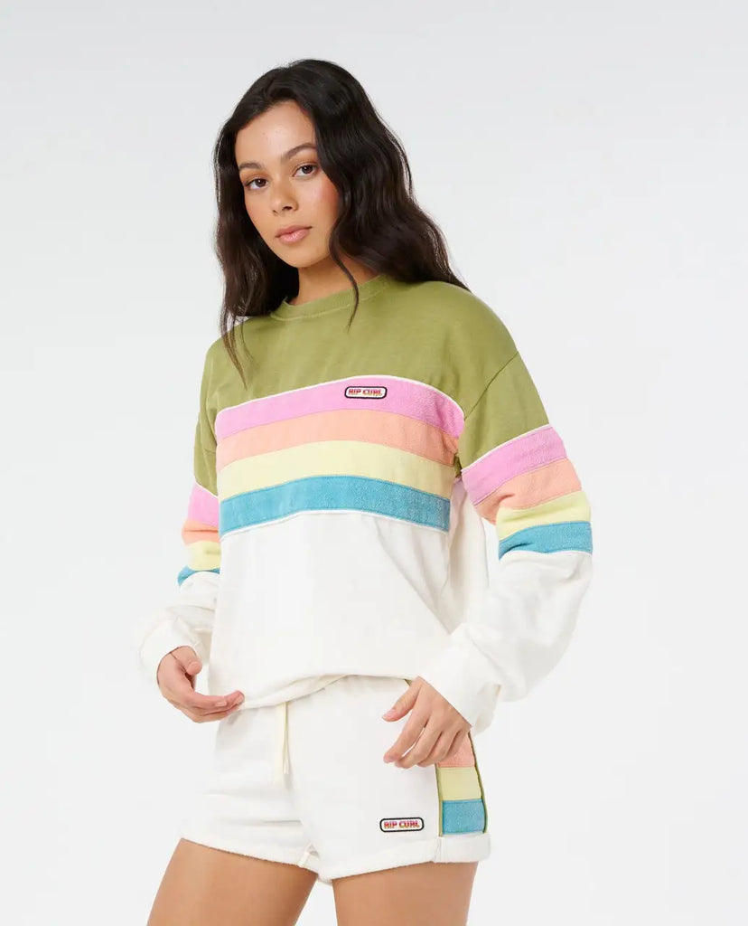 Rip Curl Womens Sweatshirt Surf Revival Relaxed Crew