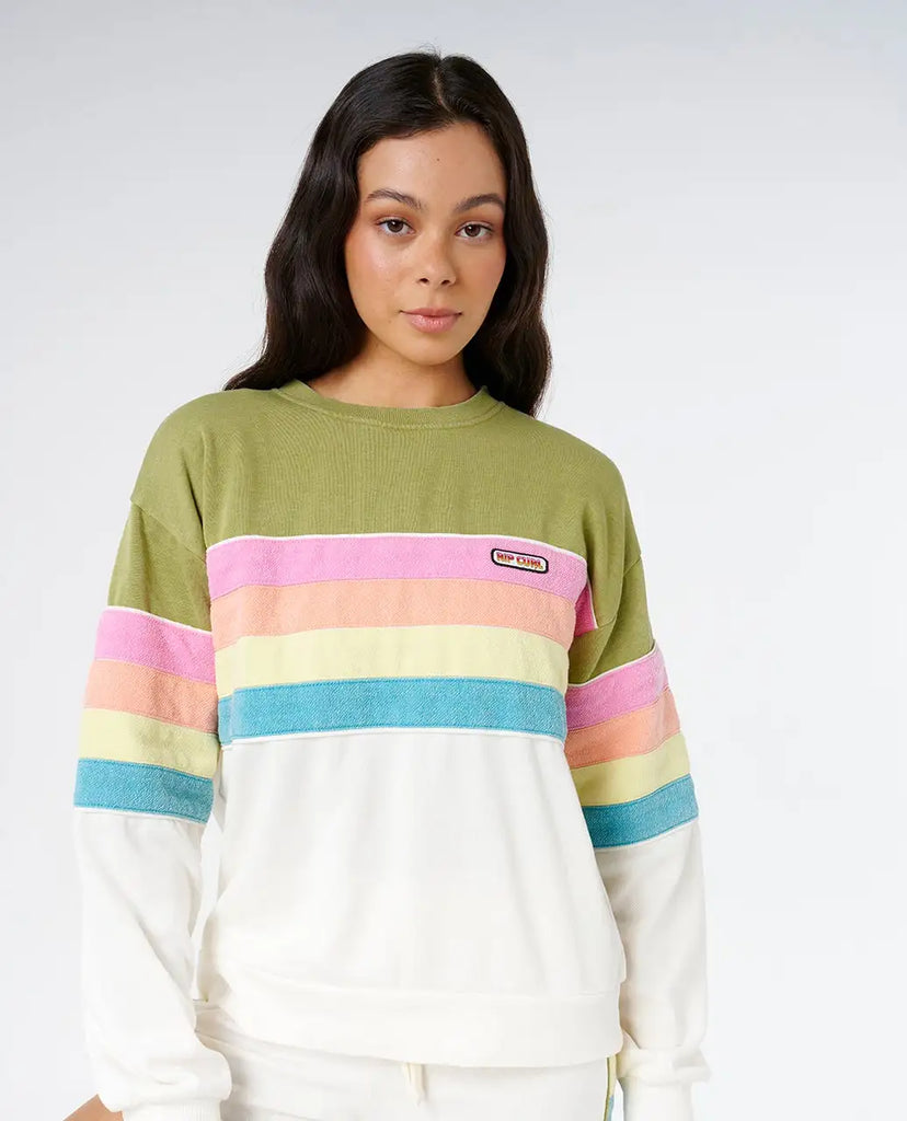 Rip Curl Womens Sweatshirt Surf Revival Relaxed Crew