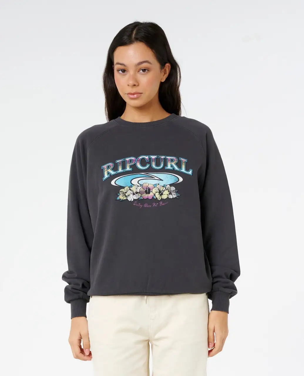 Rip Curl Womens Sweatshirt Catalina Island Raglan Crew