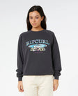 Rip Curl Womens Sweatshirt Catalina Island Raglan Crew