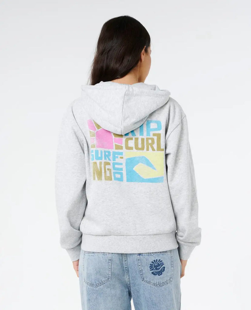 Rip Curl Womens Sweatshirt Catalina Island Relaxed Zip Through