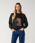 Rip Curl Womens Sweatshirt Seeker Raglan Standard Crew