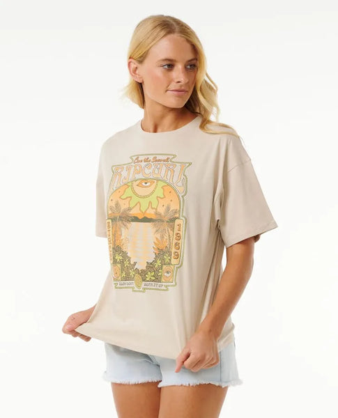Rip Curl Womens Shirt Slow Down Heritage Tee