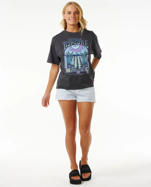Rip Curl Womens Shirt Slow Down Heritage Tee