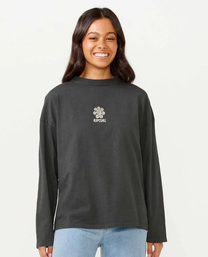 Rip Curl Womens Shirt Ipanema Heritage Long Sleeve