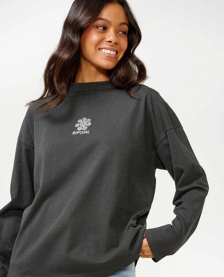 Rip Curl Womens Shirt Ipanema Heritage Long Sleeve