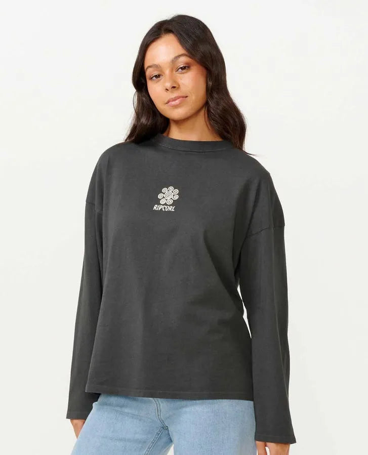 Rip Curl Womens Shirt Ipanema Heritage Long Sleeve