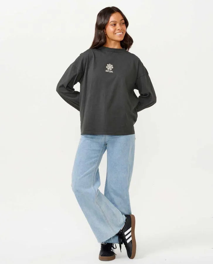 Rip Curl Womens Shirt Ipanema Heritage Long Sleeve