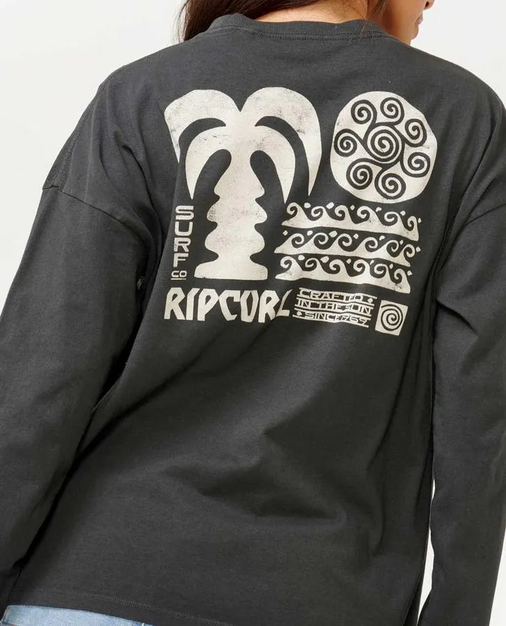 Rip Curl Womens Shirt Ipanema Heritage Long Sleeve