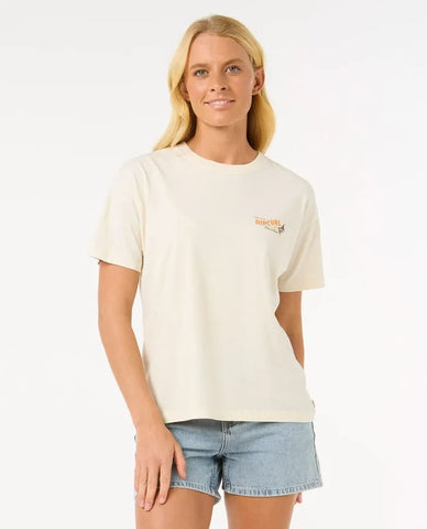Rip Curl Womens Shirt Cala Vadella Relaxed Tee
