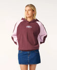 Rip Curl Womens Sweatshirt Wild Current Spliced Hood