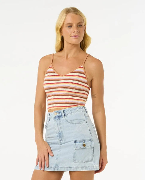 Rip Curl Womens Tank Top Bobbi Stripe Cami