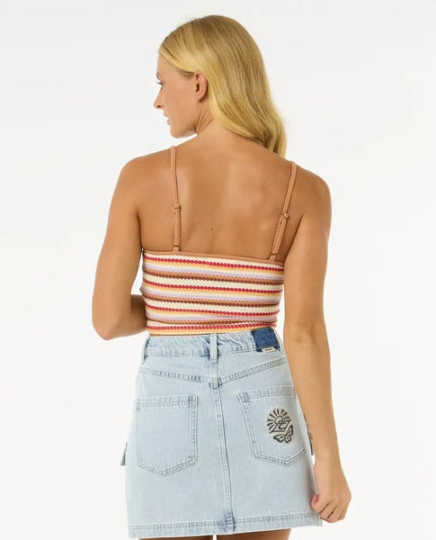 Rip Curl Womens Tank Top Bobbi Stripe Cami