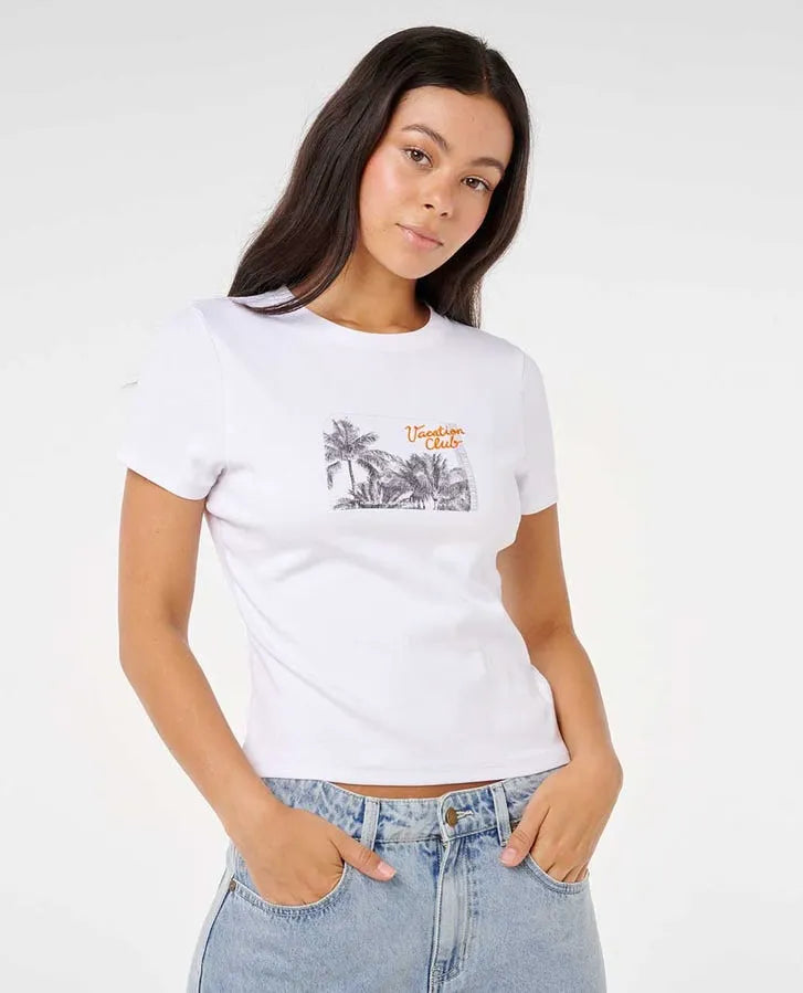 Rip Curl Womens Shirt Vacation Fitted Tee