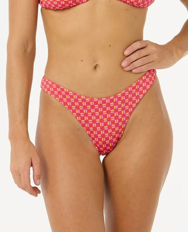 Rip Curl Womens Bikini Bottoms Shell Cove High Leg Cheeky