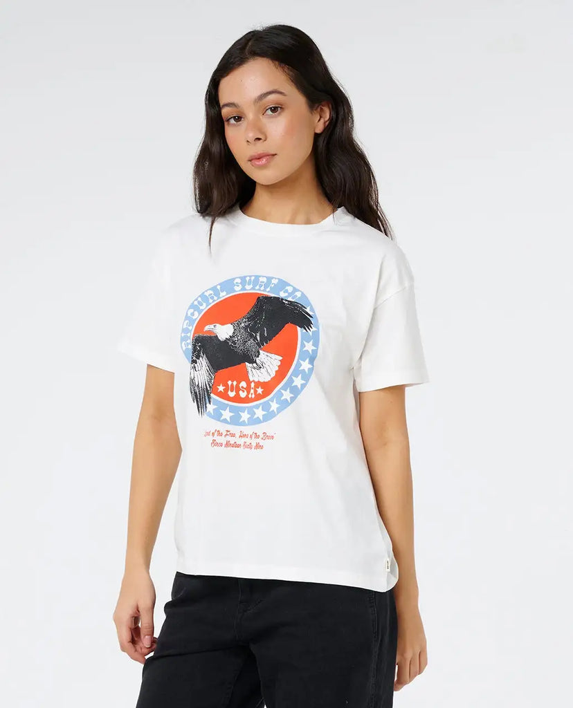 Rip Curl Womens Shirt 4Th July Relaxed Tee