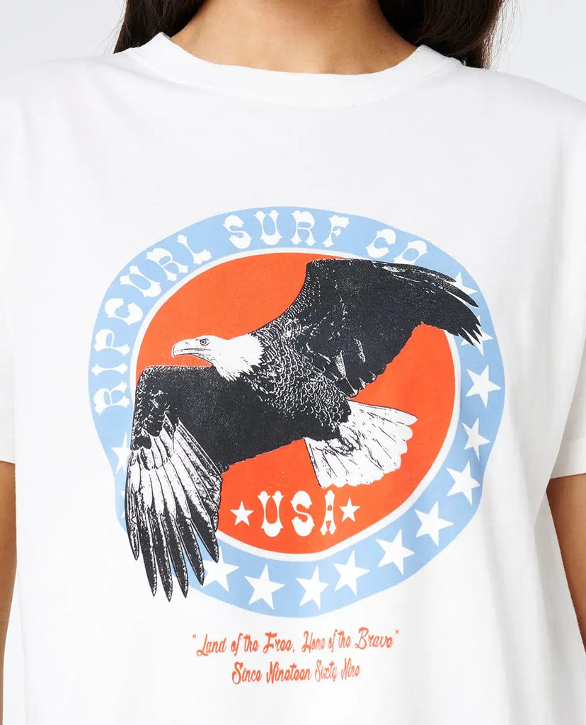 Rip Curl Womens Shirt 4Th July Relaxed Tee